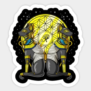 Egyptian Cat Goddess Sticker